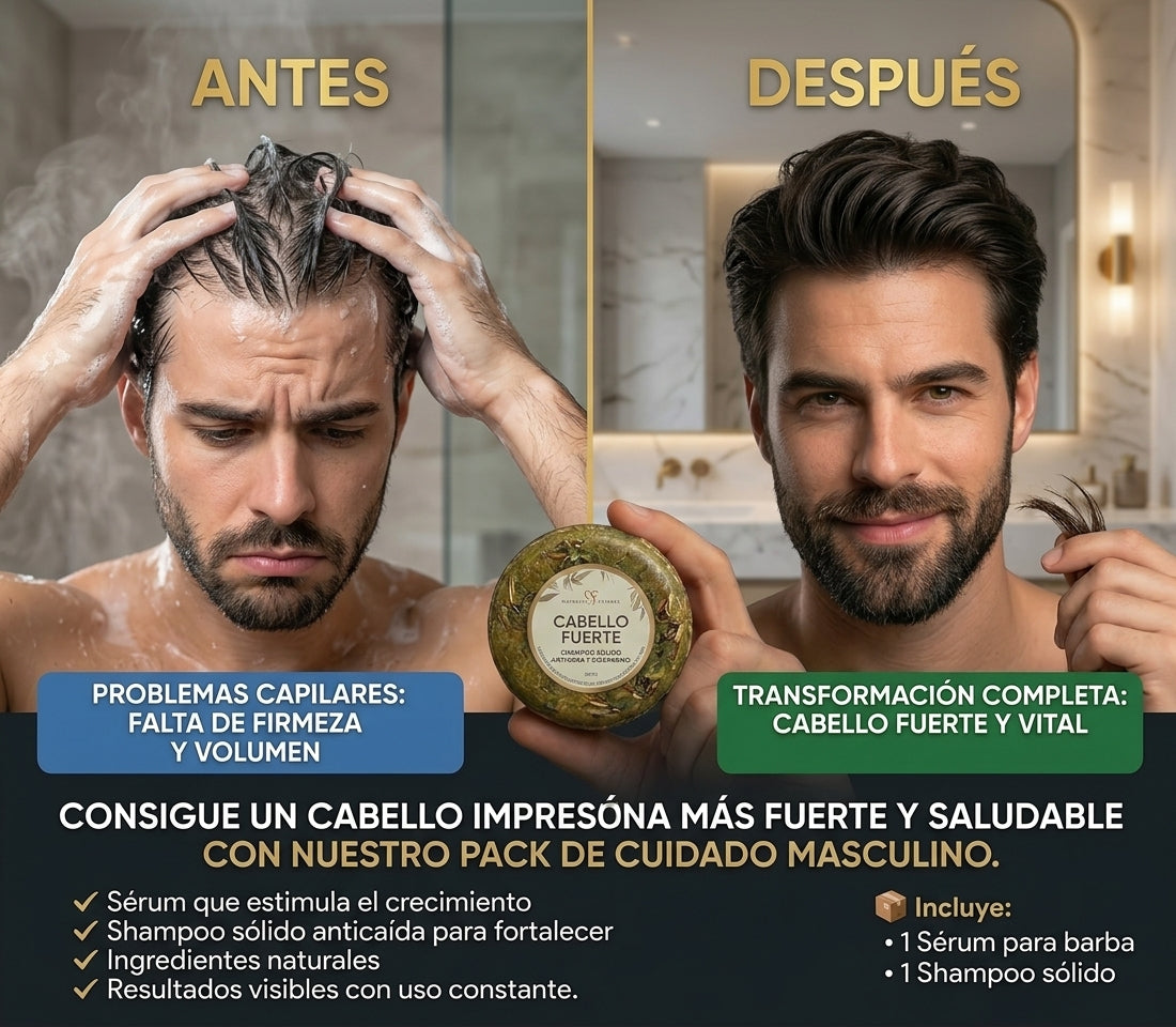 Barba más llena y cabello fuerte en un pack
